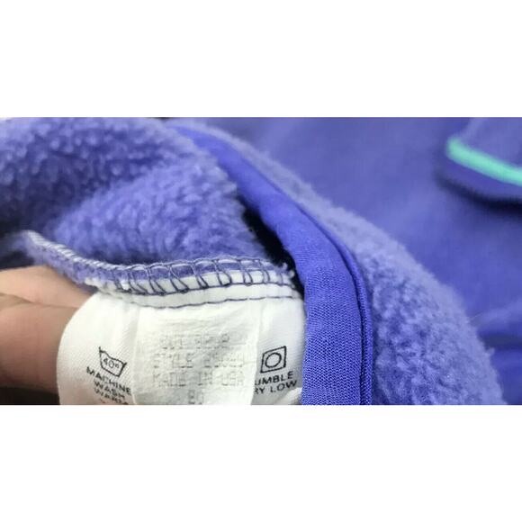 Vintage Patagonia 1990 Synchilla Full Zip Retro X Fleece Jacket Purple Womens 12 - Picture 10 of 12